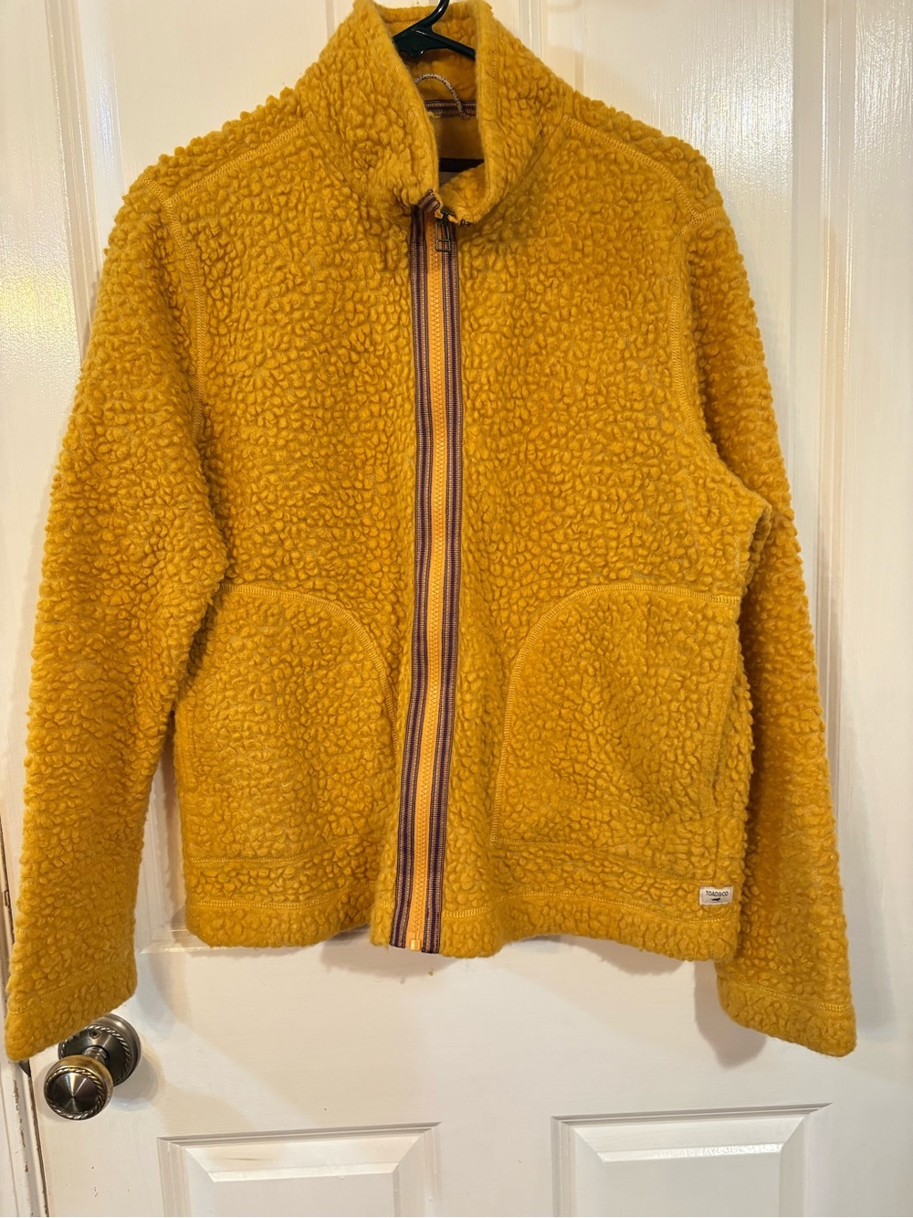 Toad&Co Mustard Yellow Sherpa Puffer Jacket